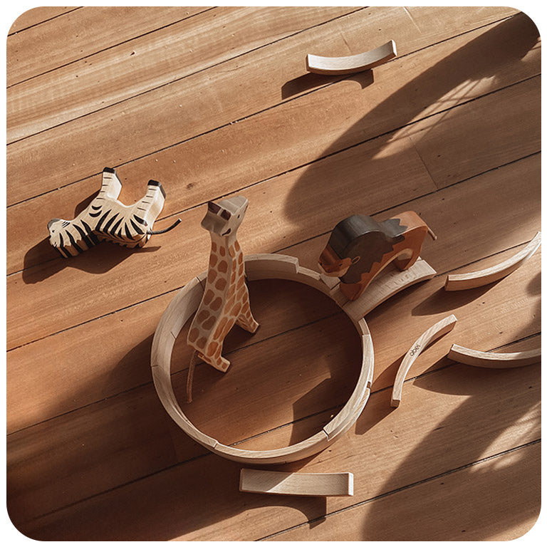 Abel Blocks Mini 12 | Curved Beech Wood | 60° Arc