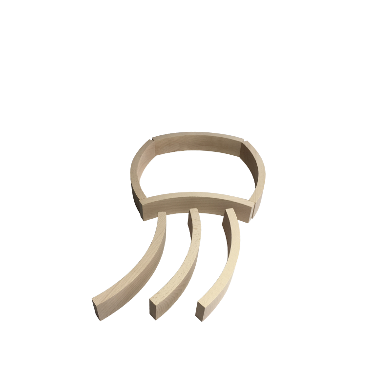 Abel Blocks Mini 12 | Curved Beech Wood | 60° Arc