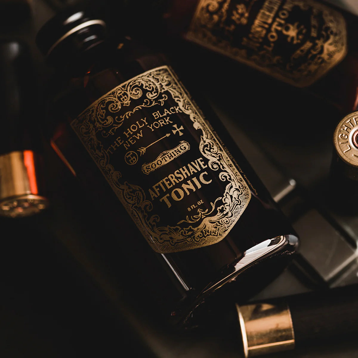 The Holy Black Aftershave Tonic | Gunpowder Spice | 8 oz