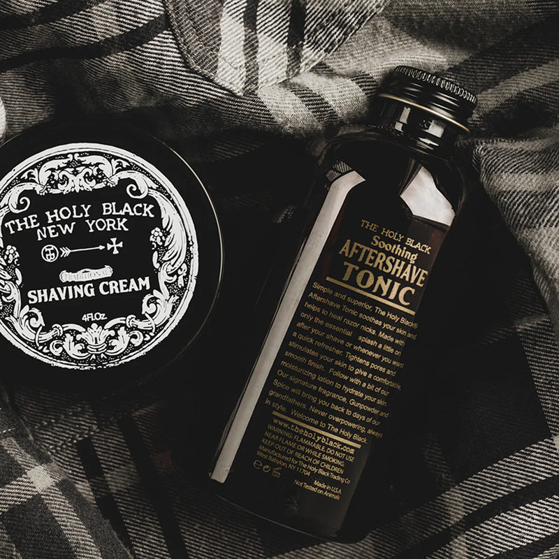 The Holy Black Aftershave Tonic | Gunpowder Spice | 8 oz