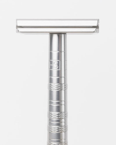 Henson AL13 safety razor machined from aircraft-grade aluminum