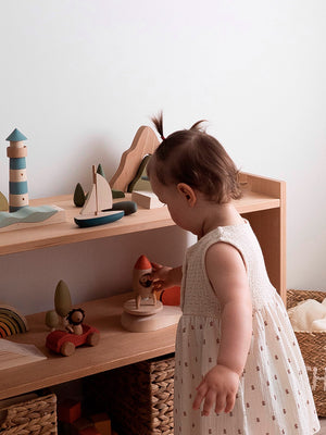 To the Stars Wooden Rocket Play Set | Bear Astronaut | Beech & Linden | Ukraine