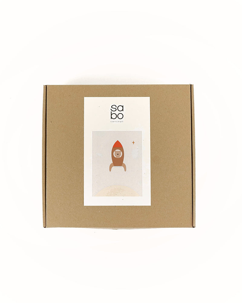 To the Stars Wooden Rocket Play Set | Bear Astronaut | Beech & Linden | Ukraine