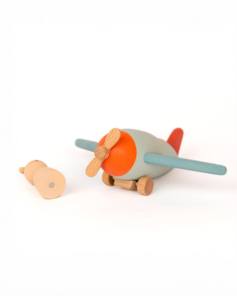 Aviator Mouse | Wooden Toy Plane | 13 x 18.5 cm | SABO concept