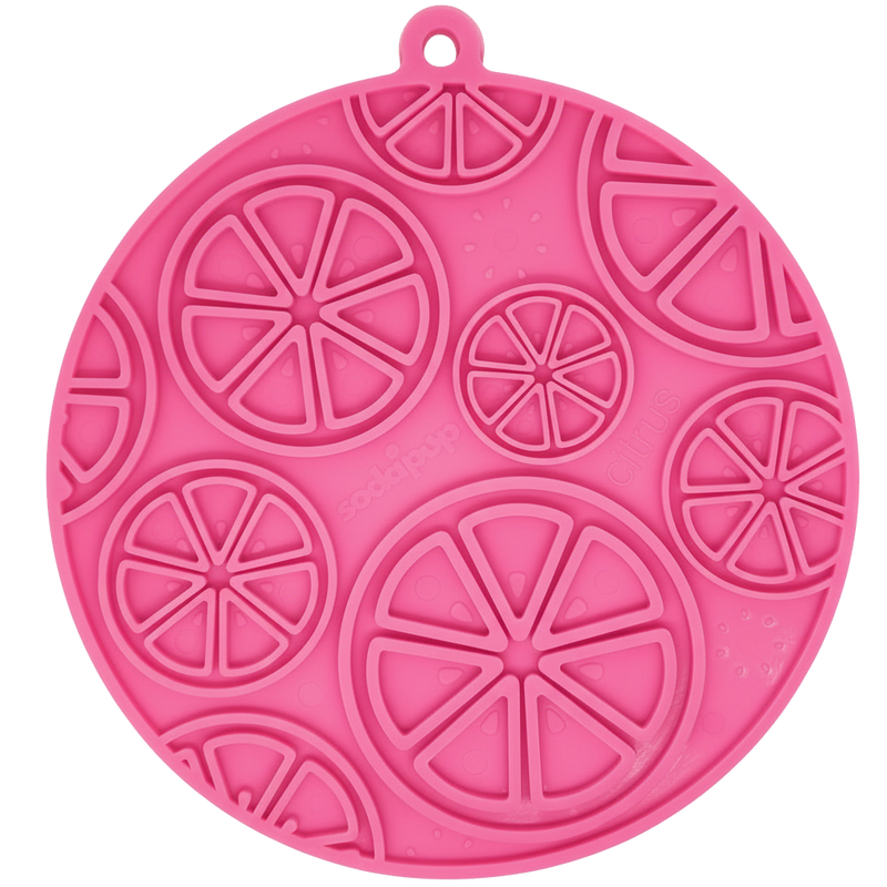 Citrus Design eMat Enrichment Lick Mat | with Suction Cups | USA Made