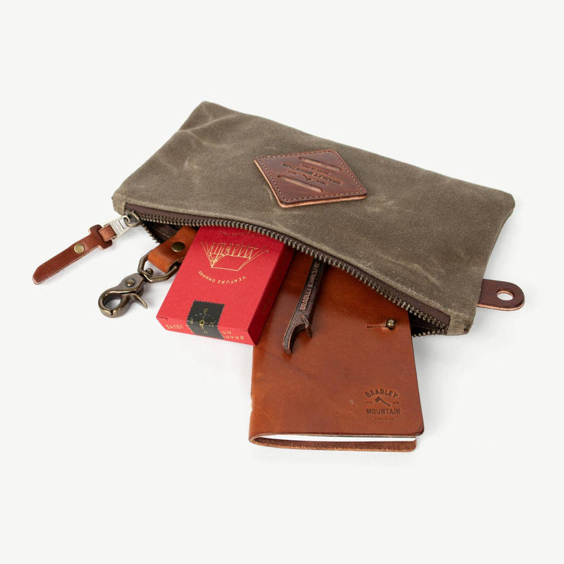 Zip Pouch | Waxed Canvas