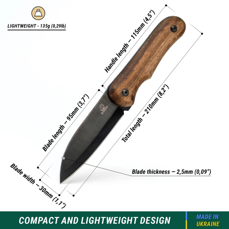 BSH5 Shadow Compact Bushcraft Knife