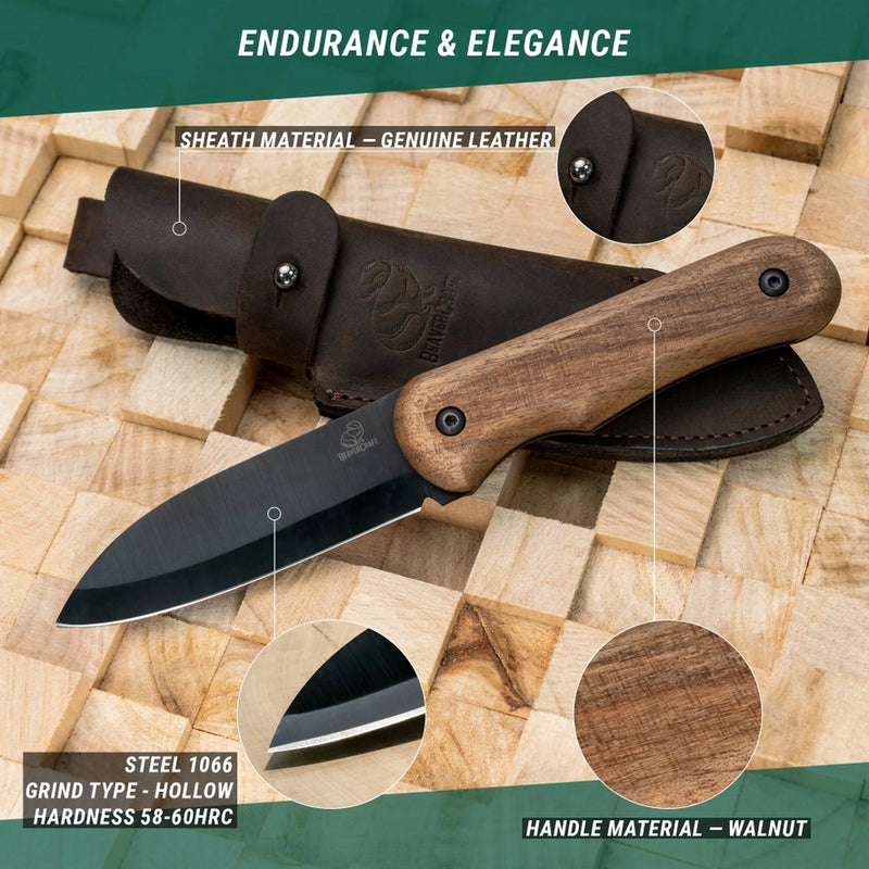 BSH5 Shadow Compact Bushcraft Knife