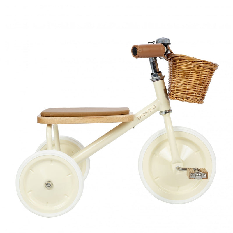 Banwood Trike | Steel Frame | Vintage Finish | Ages 3-6 — Cream