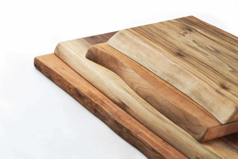 Double Live Edge Cutting & Presentation Board | Cherry or Walnut