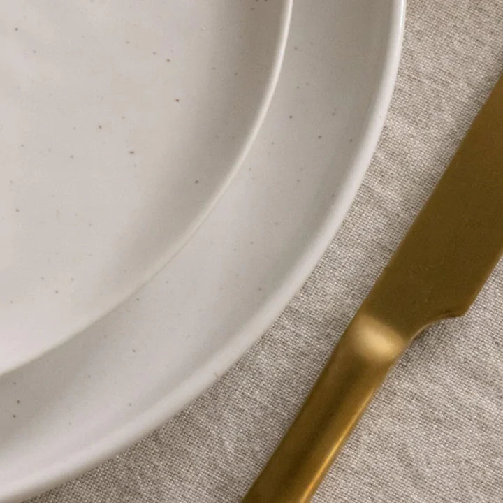 Stoneware Dinner Plates | Set of 4 | Hand-finished in Portugal