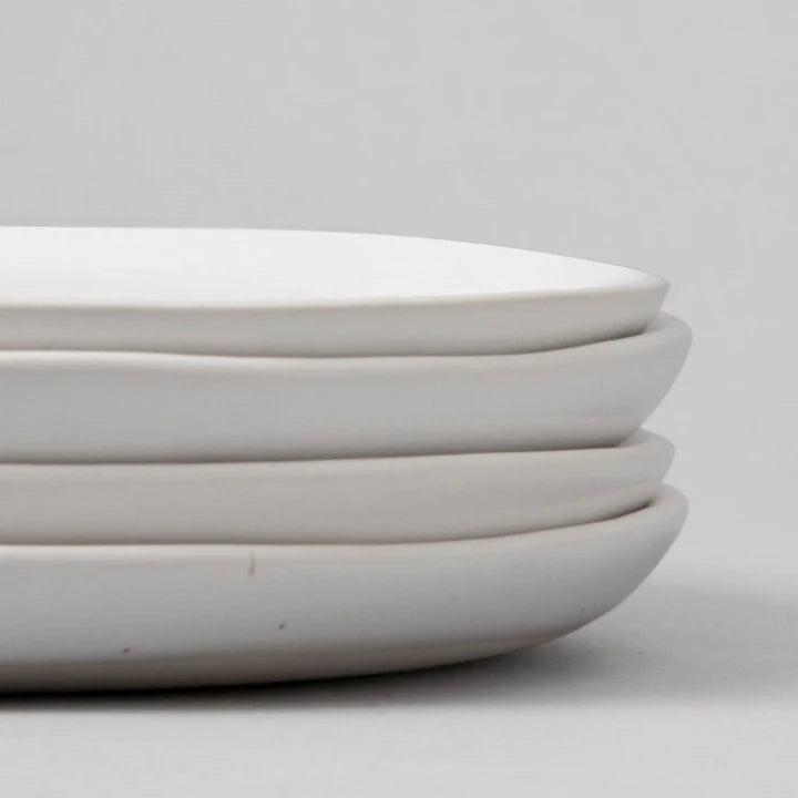 Stoneware Dinner Plates | Set of 4 | Hand-finished in Portugal