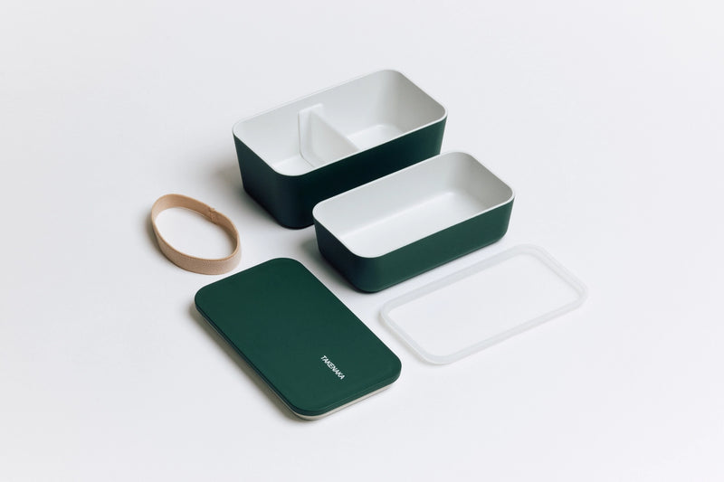 Bento Flat Dual Box | 33.8oz | Plant-Based Plastic