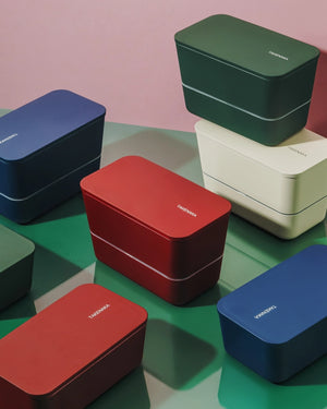 Bento Flat Dual Box | 33.8oz | Plant-Based Plastic