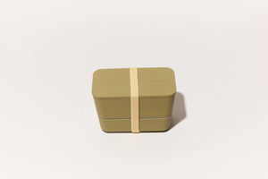 Bento Flat Dual Box | 33.8oz | Plant-Based Plastic