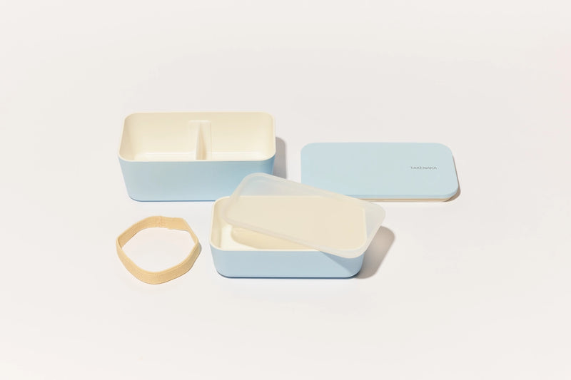 Bento Flat Dual Box | 33.8oz | Plant-Based Plastic