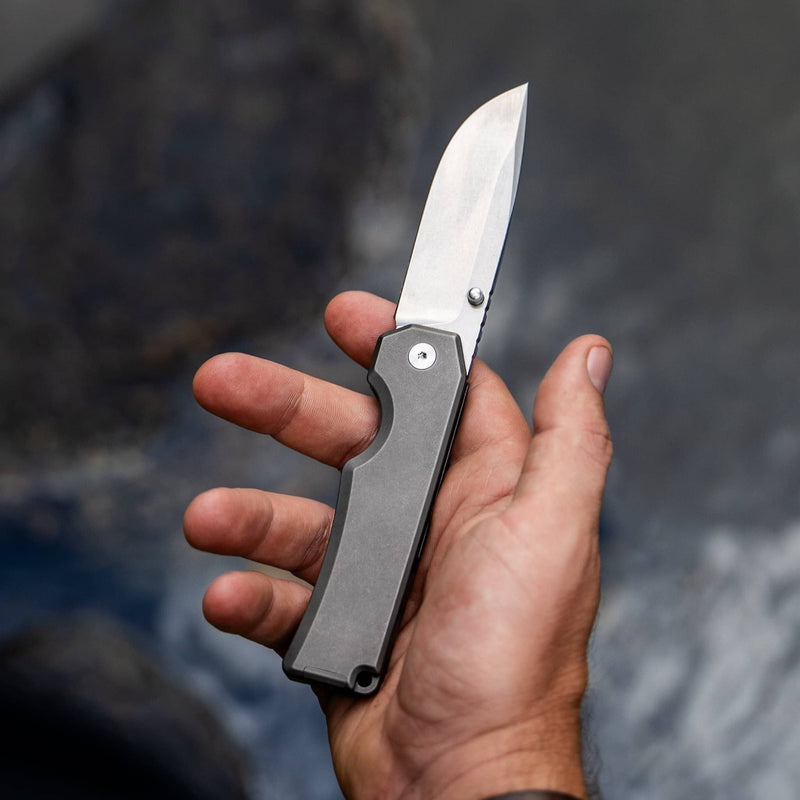 Ti Pocket Knife II | M390 Blade | Grade 5 Titanium Scales | 7.5"