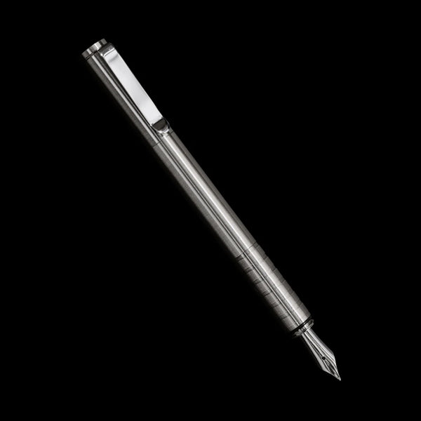 Mod-D Fountain Pen with Bock 180 EF Nib — machined, modular, includes converter and ink