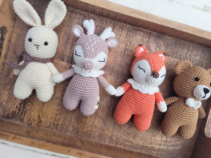 Handmade Crochet Animals | Cotton Amigurumi | 5.5"–10" Tall
