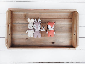 Mini Crochet Animals | Handmade Cotton Amigurumi | 5.5"–10" tall