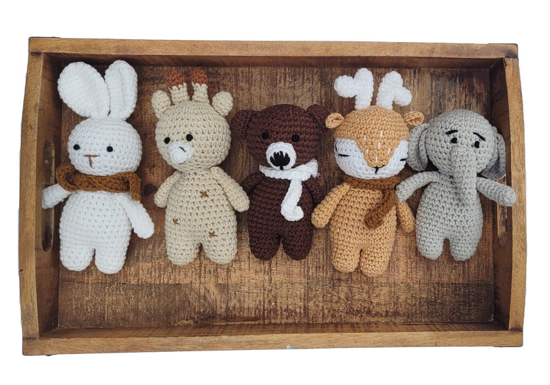 Handmade Crochet Animals | Cotton Amigurumi | 5.5"–10" Tall