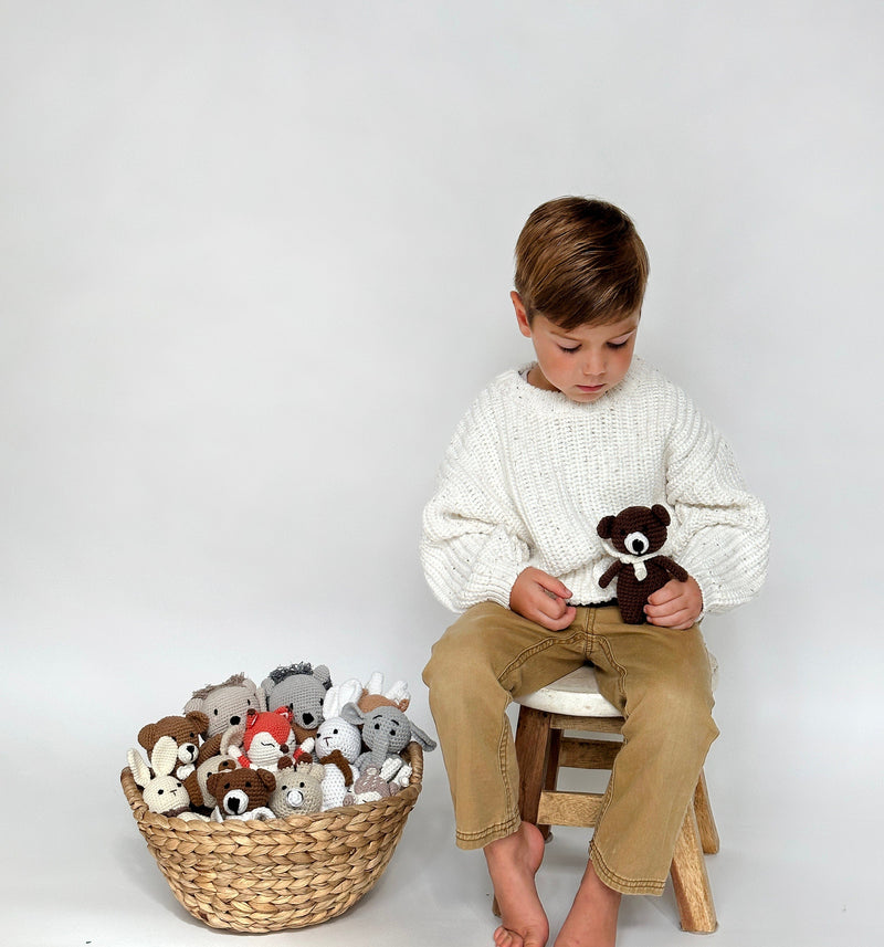 Mini Crochet Animals | Handmade Cotton Amigurumi | 5.5"–10" tall