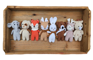 Mini Crochet Animals | Handmade Cotton Amigurumi | 5.5"–10" tall