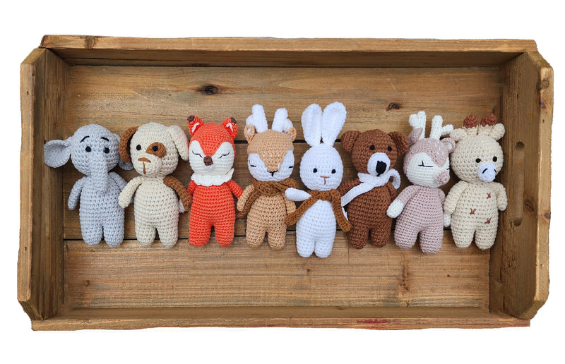 Handmade Crochet Animals | Cotton Amigurumi | 5.5"–10" Tall