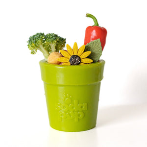 Large Flower Pot eCup Dog Treat Dispenser | Durable Rubber | USA-Made