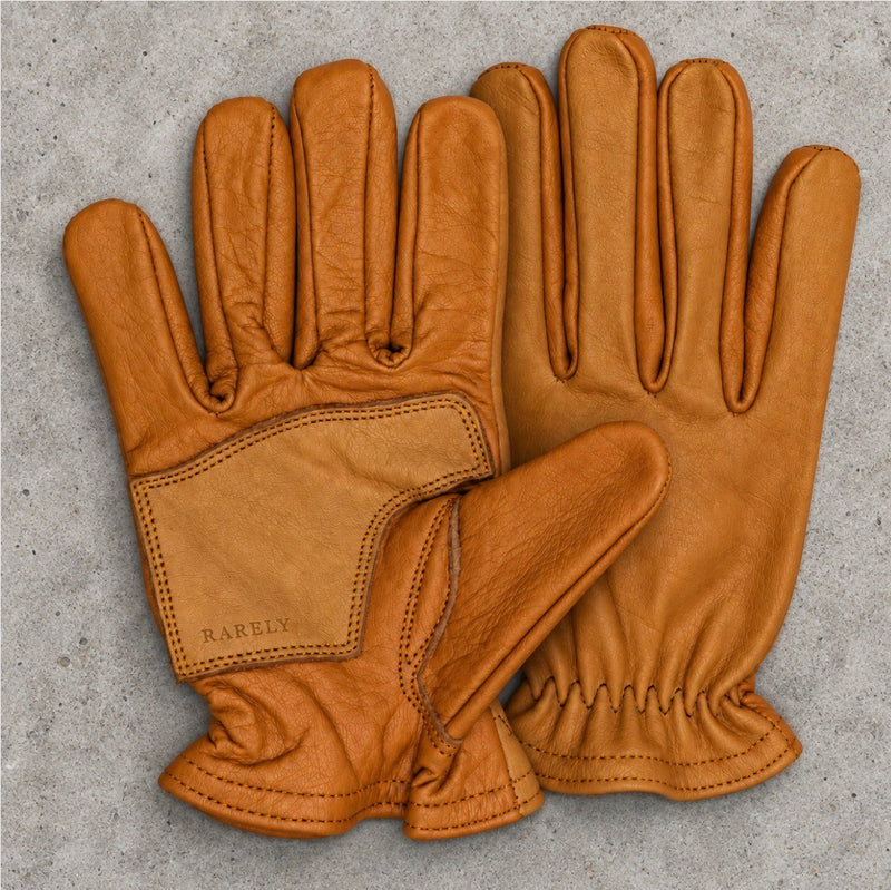 Kids Two-Tone Buffalo Leather Ranching Gloves | Rarely Edition