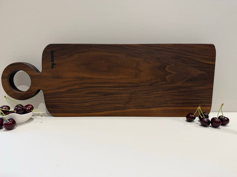 The Halo Serving Board in black walnut — view 2