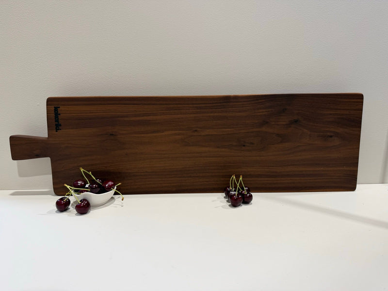 The Plank Serving Board in black walnut — view 2