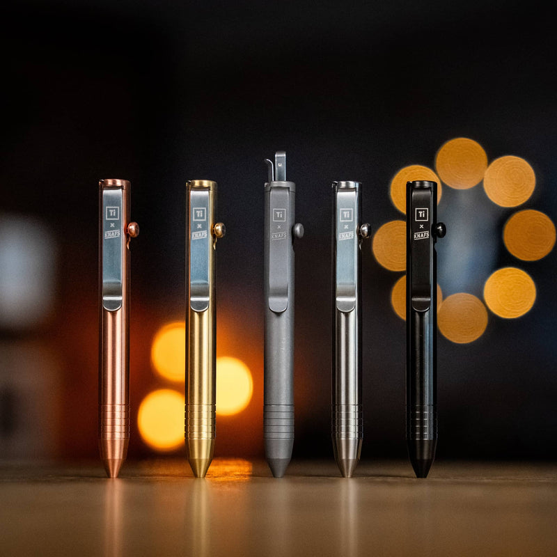 The Lil Sancho Bolt Action Pen | Titanium Damascus Bolt | D1 Refill Compatible