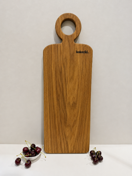 The Halo Serving Board in white oak — view 2