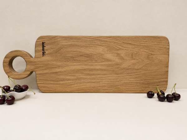 The Halo Serving Board in white oak — view 3