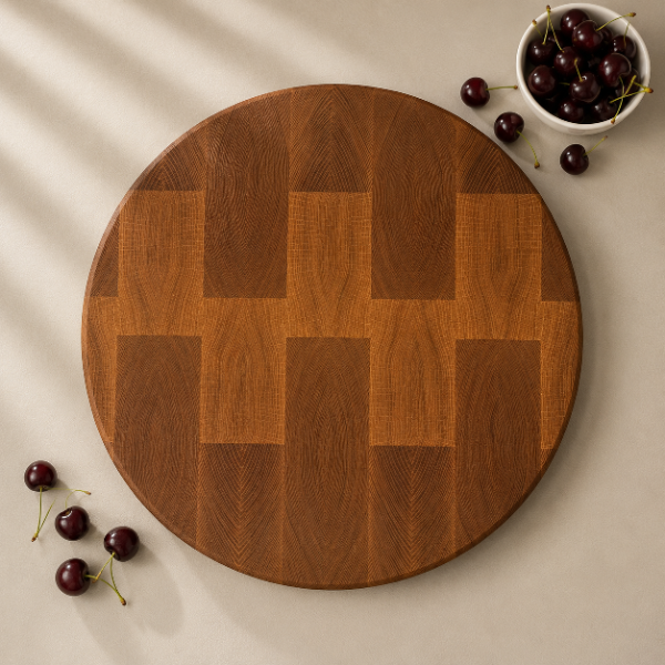 The Signature Round Block in white oak — view 2