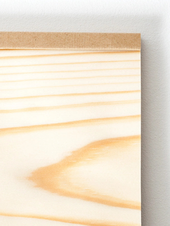 Kizara Japanese Red Pine Memo Pad | Medium 4" x 6"
