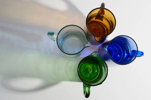 Moroccan Cone Jug | Clear | Hand-Blown Recycled Glass