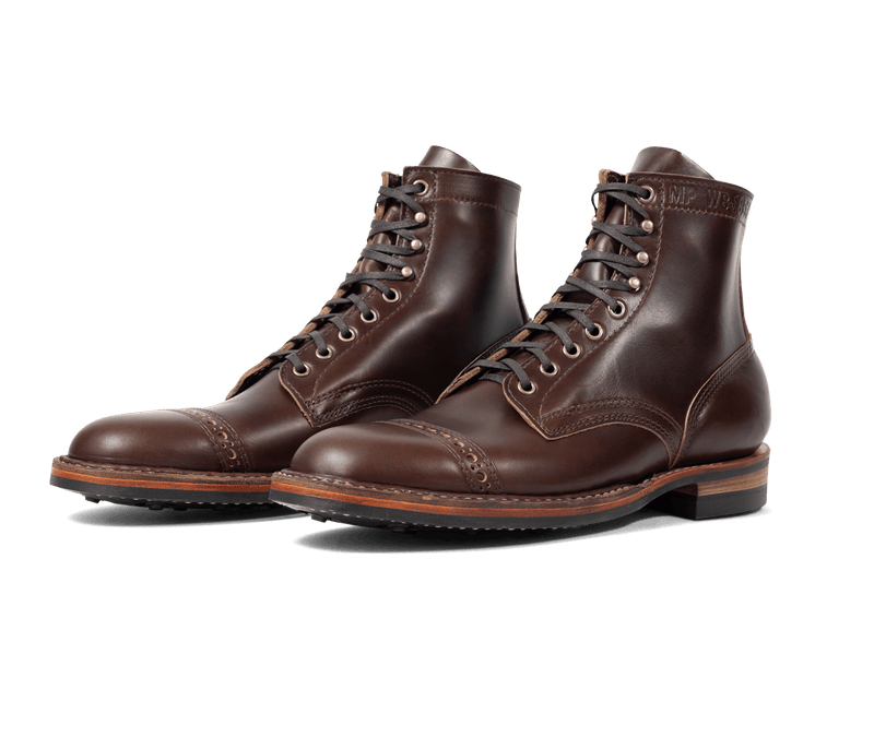 Sherman Toe Cap Boot Brown Chromexcel detail 2