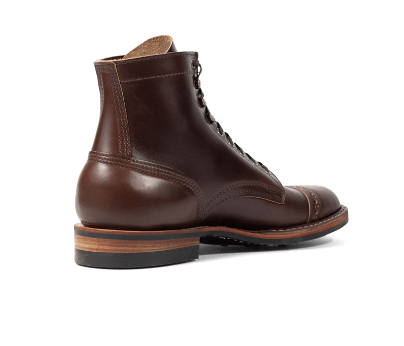 Sherman Toe Cap Boot Brown Chromexcel detail 4
