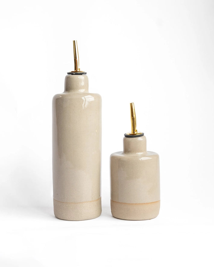 Handmade Ceramic Oil Dispenser | Stoneware | 10–12oz