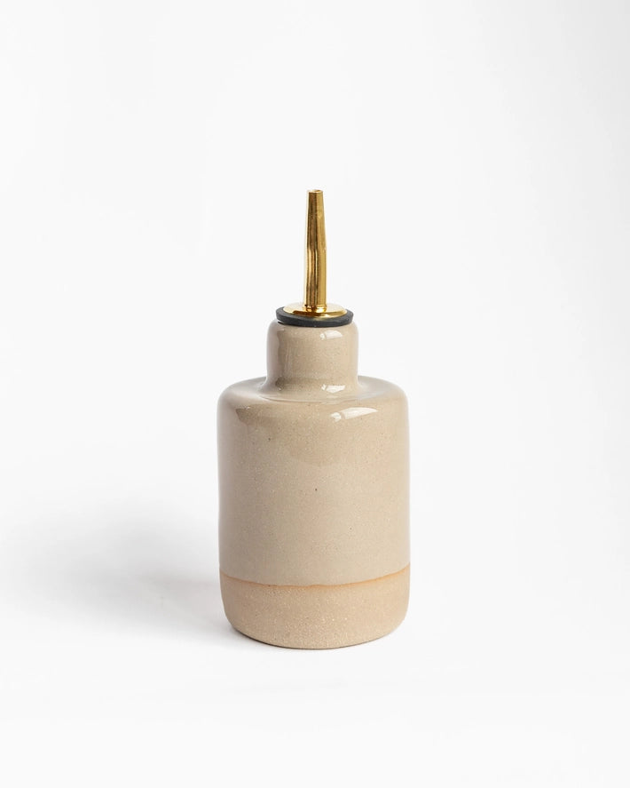 Handmade Ceramic Oil Dispenser | Stoneware | 10–12oz