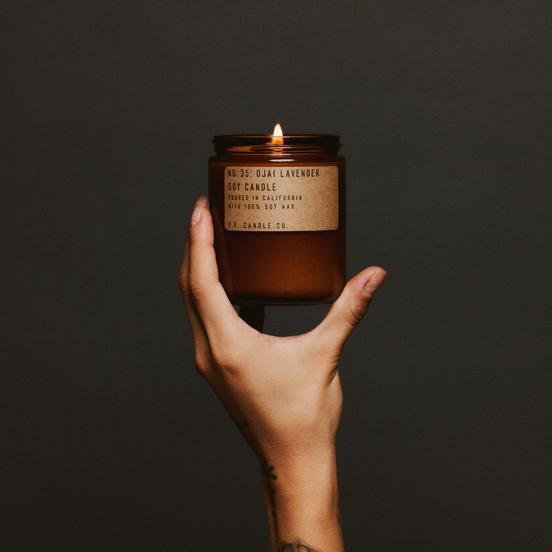 Ojai Lavender Candle | Soy Wax | 40–50 Hour Burn | P.F. Candle Co.