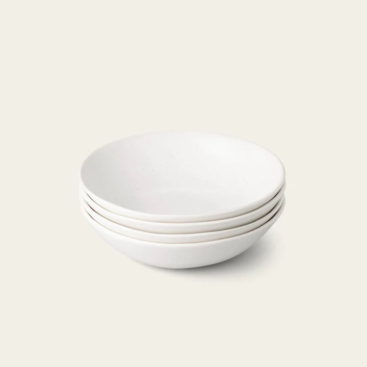 Hand-Finished Stoneware Pasta Bowls | Set of 4