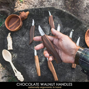 S50X Deluxe Wood Carving Set | 9 Tools with Leather Bag