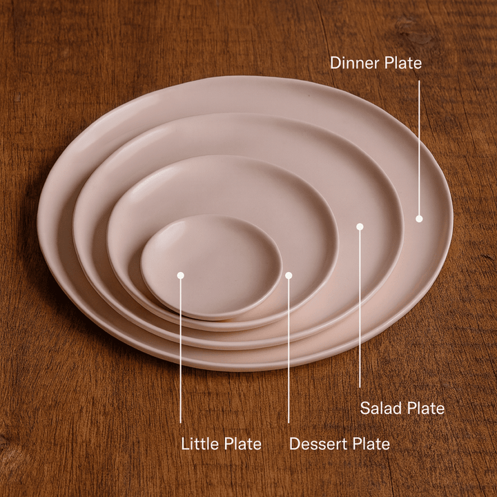 Hand-Finished Stoneware Salad Plates | Set of 4