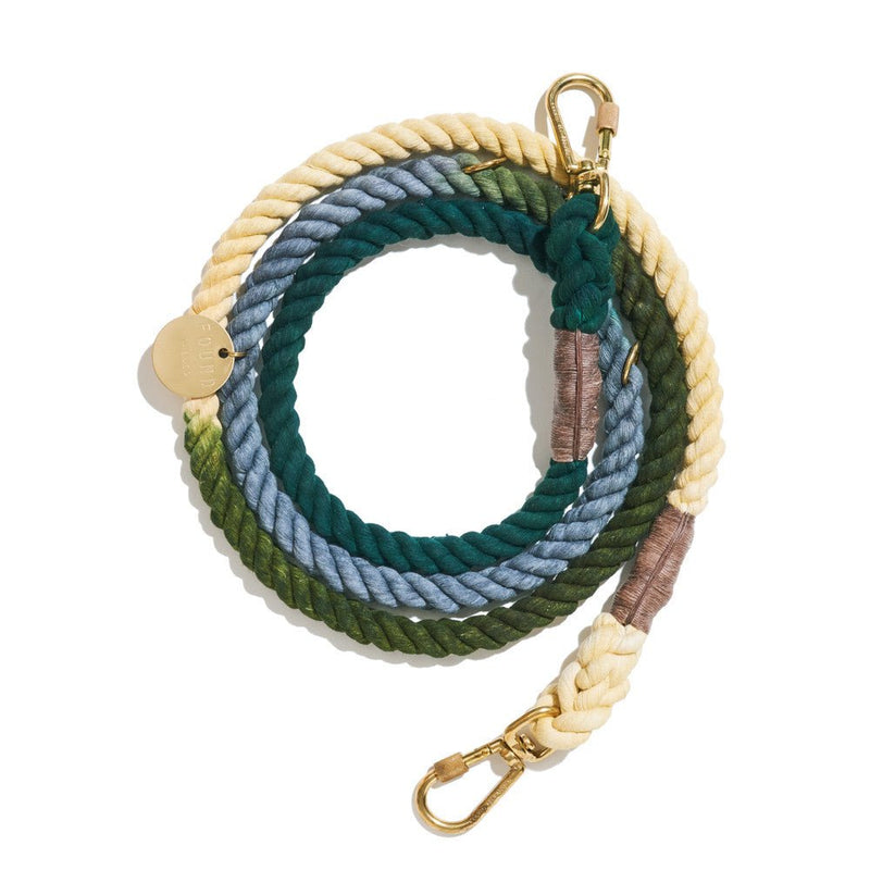 Cotton Rope Dog Leash | Adjustable, Hands-Free | Hand-Spliced Marine-Grade | Found My Animal