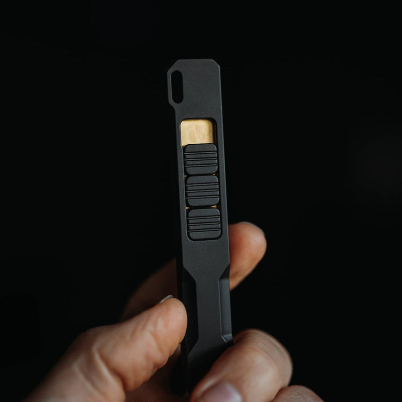 Ti Pry Bar | Grade 5 Titanium | Magnetic Fidget Buttons