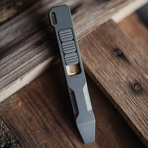 Ti Pry Bar | Grade 5 Titanium | Magnetic Fidget Buttons