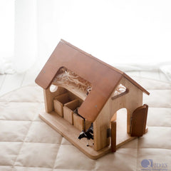 Solid Wooden Horse Stable | Rubber Wood | 6 Stalls